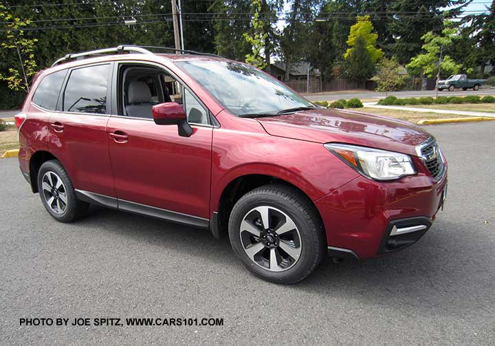 2018 and 2017 Subaru Forester 2.5 Premium, Venetian Red