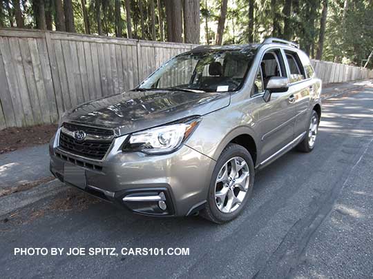 Sepia Bronze 2018 and  2017 Subaru Forester 2.5i Touring with optional body colored side moldings