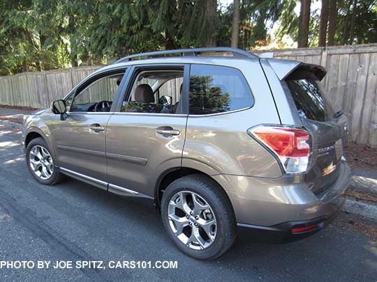 Sepia Bronze 2018 and 2017 Subaru Forester 2.5i Touring with optional body colored side moldings