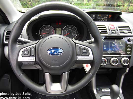 2018 and 2017 Subaru Forester Premium steering wheel
