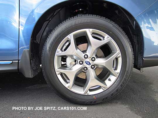 2017 Forester 2.5i Touring 18" brushed silver alloy wheel
