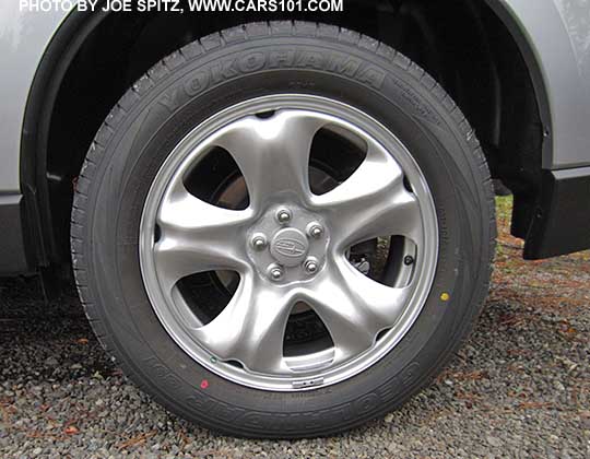 2018 and 2017 Subaru Forester 2.5i base model 17" stamped steel wheel