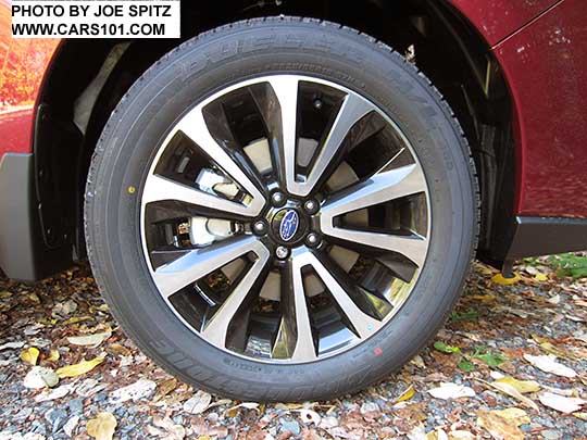 2018 and  2017 Forester 2.0XT Premium and Touring 18" 5 split-spoke machined black and silver alloy wheel