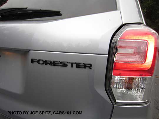 2018 Subaru Forester 2.5 Premium CVT Black Edition black rear badging