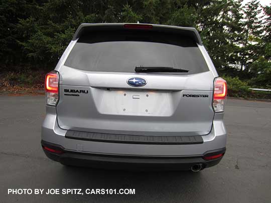 2018 Subaru Forester 2.5 Premium CVT Black Edition has black rear badging.