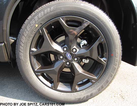 2018 Subaru Forester 2.5i Premium CVT Black Edition 18" black alloy wheel