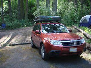 2010 Forester with roof top tent