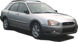 silver 04 Impreza Outback Sport