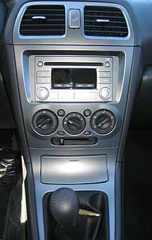 Outback Sport Special Edition console with upgraded stereo