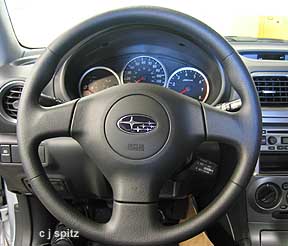 redesigned Outback Sport steering wheel 2005
