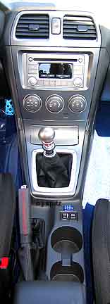 2005 STi center console