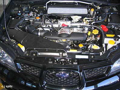 2006 WRX engine bay and front end