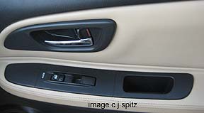 2007 WRX Limited door panel with beige leather