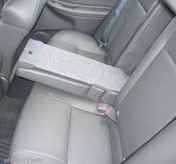 2007 STI LImited rear seat with armrest pass-through