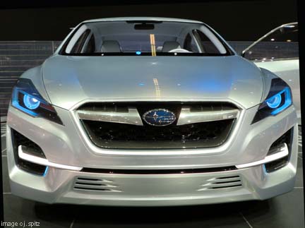 front end of 2012 model year Subaru Impreza concept car, November 2010