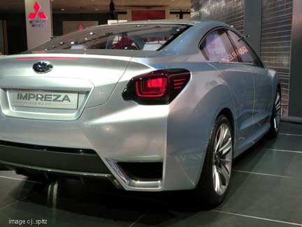 right taillight 2012 model year Subaru Impreza concept
