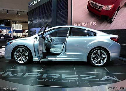 side view 2012 Impreza concept sedan