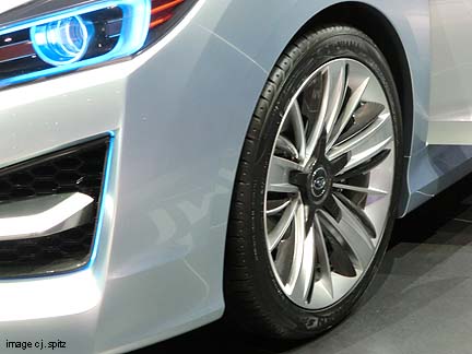 left front wheel, 2012 Impreza concept sedan