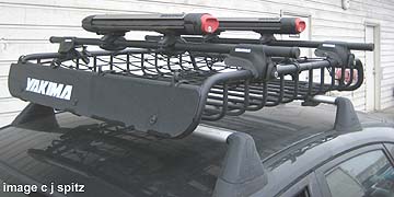 2008, 2009 Impreza roof rack snow board accessories