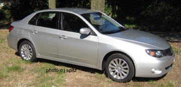 2008-2009 Impreza sedan, 2.5i, silver side view