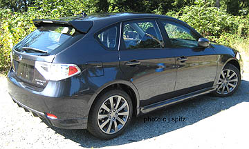 2009 WRX 5 door wagon, dark gray shown