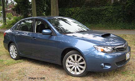 turbo impreza 2.5GT 4 door sedan side view