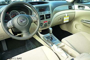 Impreza, taupe interior, Outback Sport shown