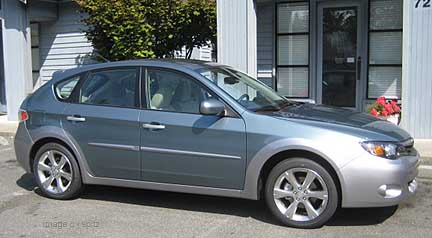 2010 Impreza Outback Sport side view