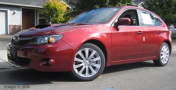 2010 Impreza 2.5GT, camillia red shown