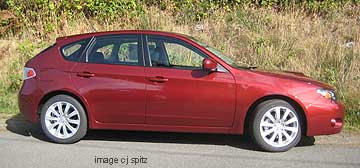new camilla red color 2010 Impreza, turbo GT shown