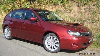 2010 Impreza 2.5GT, camillia red shown