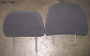 2011 Impreza rear headrests side by side with 2010