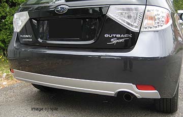 2011 Impreza Outback Sport, rear view with bumper underguard