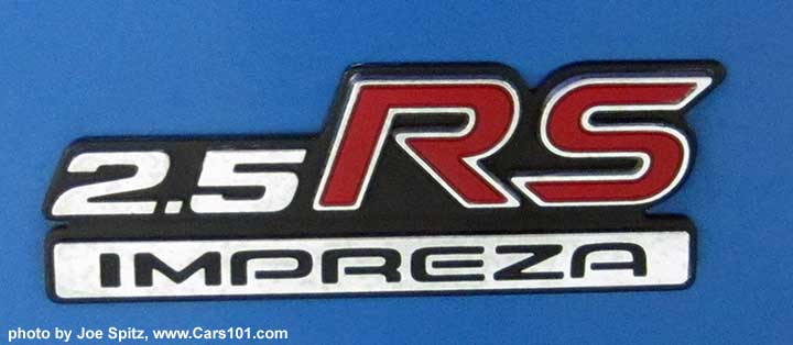 1998 Subaru Impreza 2.5RS rear trunk logo