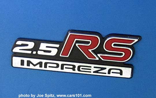 1998 Subaru Impreza 2.5RS rear trunk logo