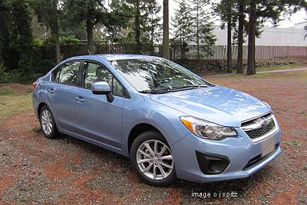 2012
                  Impreza 4 door sedan, sky blue shown