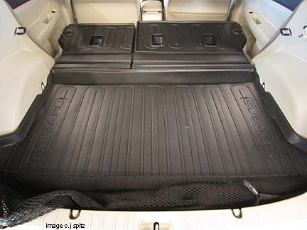Subaru Impreza cargo tray, rear seatback protector, cargo net