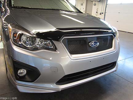 2014, 2013, 2012 Impreza sport front underspoiler, front mesh grill, front hood protector