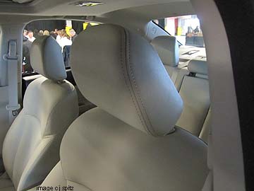 impreza                headrest tilted forward, 2012 model shown