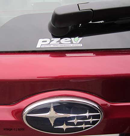new pzev emissions logo, seen late february 2012