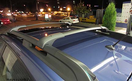 2012 subaru impreza roof rails and aero cross bars