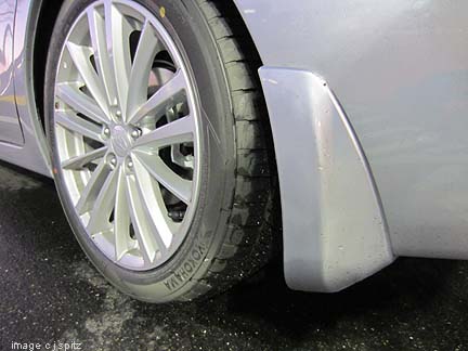 2014, 2013, 2012 Subaru Impreza optional splash guard