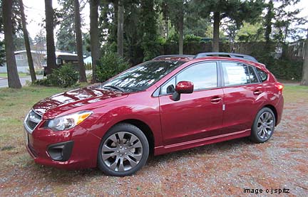 camillia red                pearl 5 door impreza sport