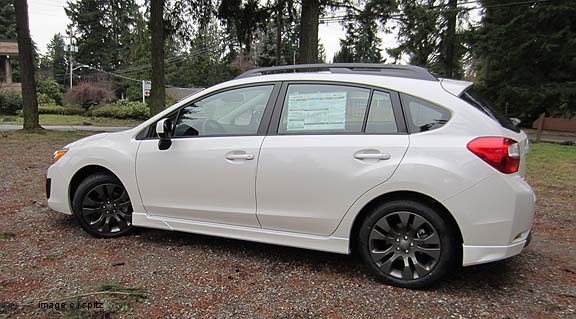 satin white pearl subaru imprerza sport hatchback