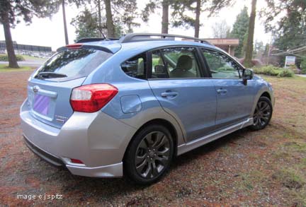 2012
                  Impreza sport limited, sky blue metallic with ice
                  silver accent trim