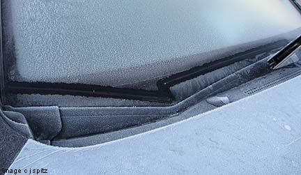 2012 Subaru Impreza front wiper de-icer, part of the all weather package