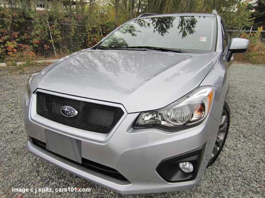 2014 and 2013 subaru impreza optional front sport mesh grill, body colored frame