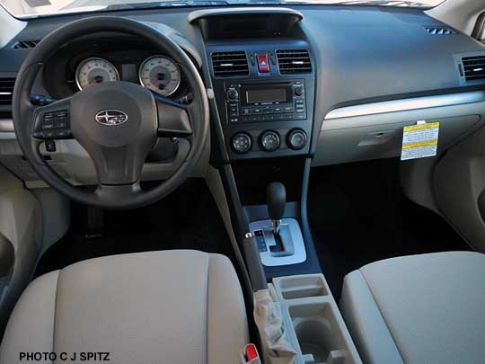 2013 subaru impreza 2.0i warm ivory interior