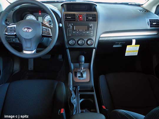 2013 subaru impreza interior, gray shown