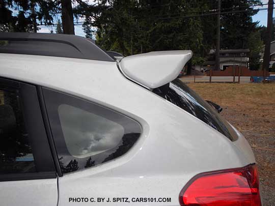 2013 subaru impreza 5 door with optional rear spoiler